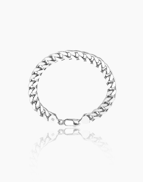 Silver Cuban Link Bracelet