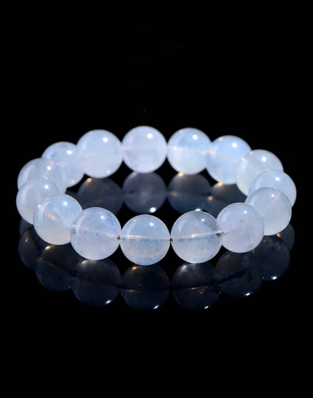 Blue Needle Quartz Crystal Bracelet