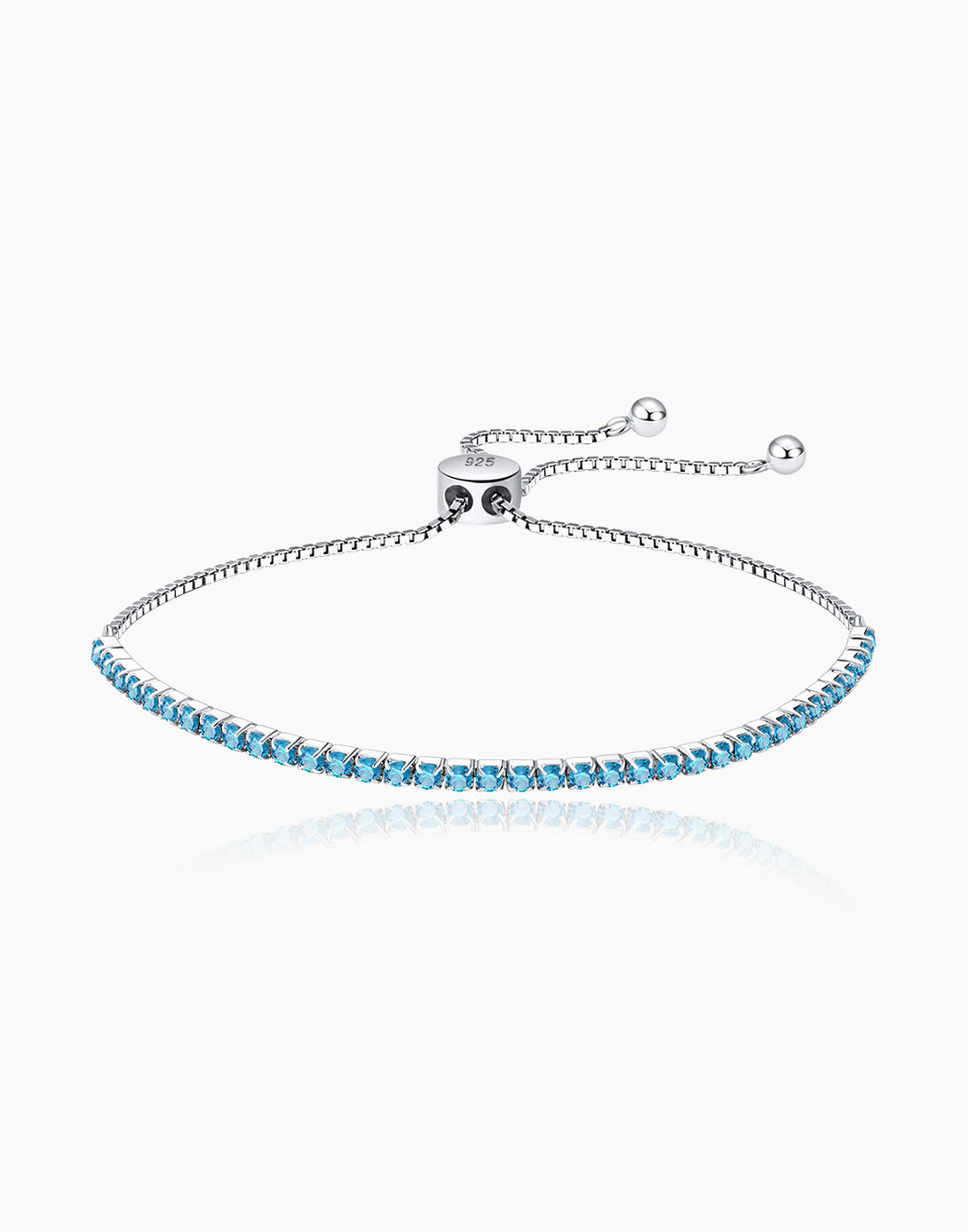 Blue Topaz Tennis Bracelet