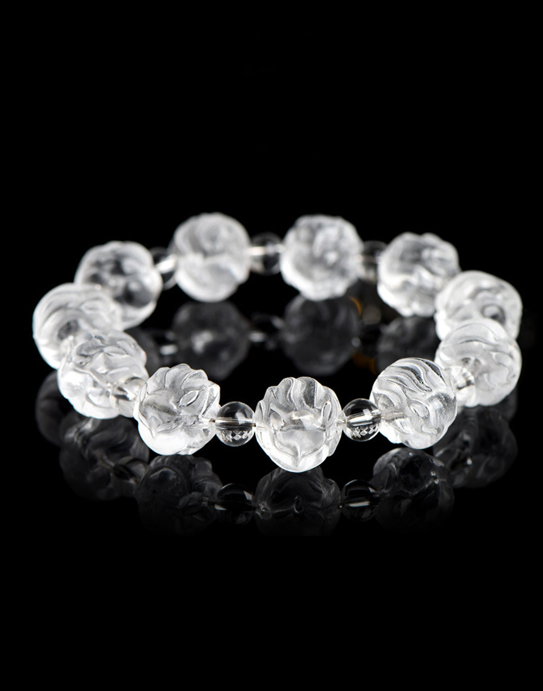 Clear Quartz Rock Crystal Bracelet