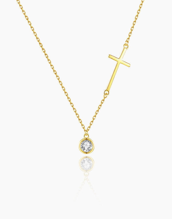 Cross Crystal Necklace