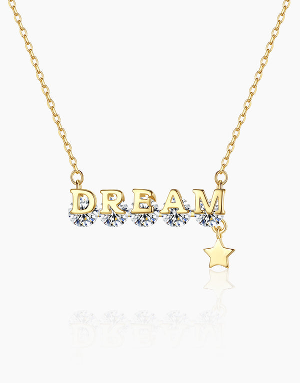 Dream Letter Crystal Necklace