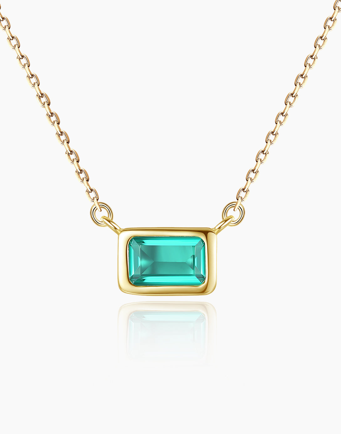 Emerald Pendant Necklace