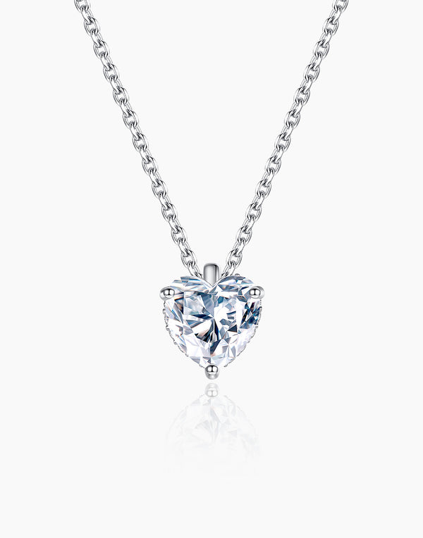 Heart-Crystal-Silver-Necklace