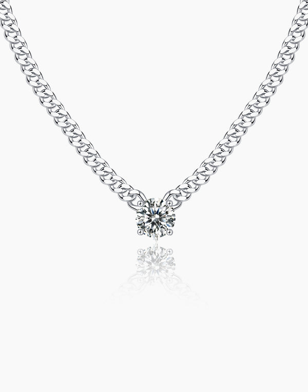 Moissanite Cuban Necklace