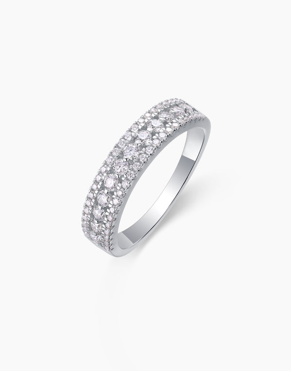 Pavé Moissanite Ring