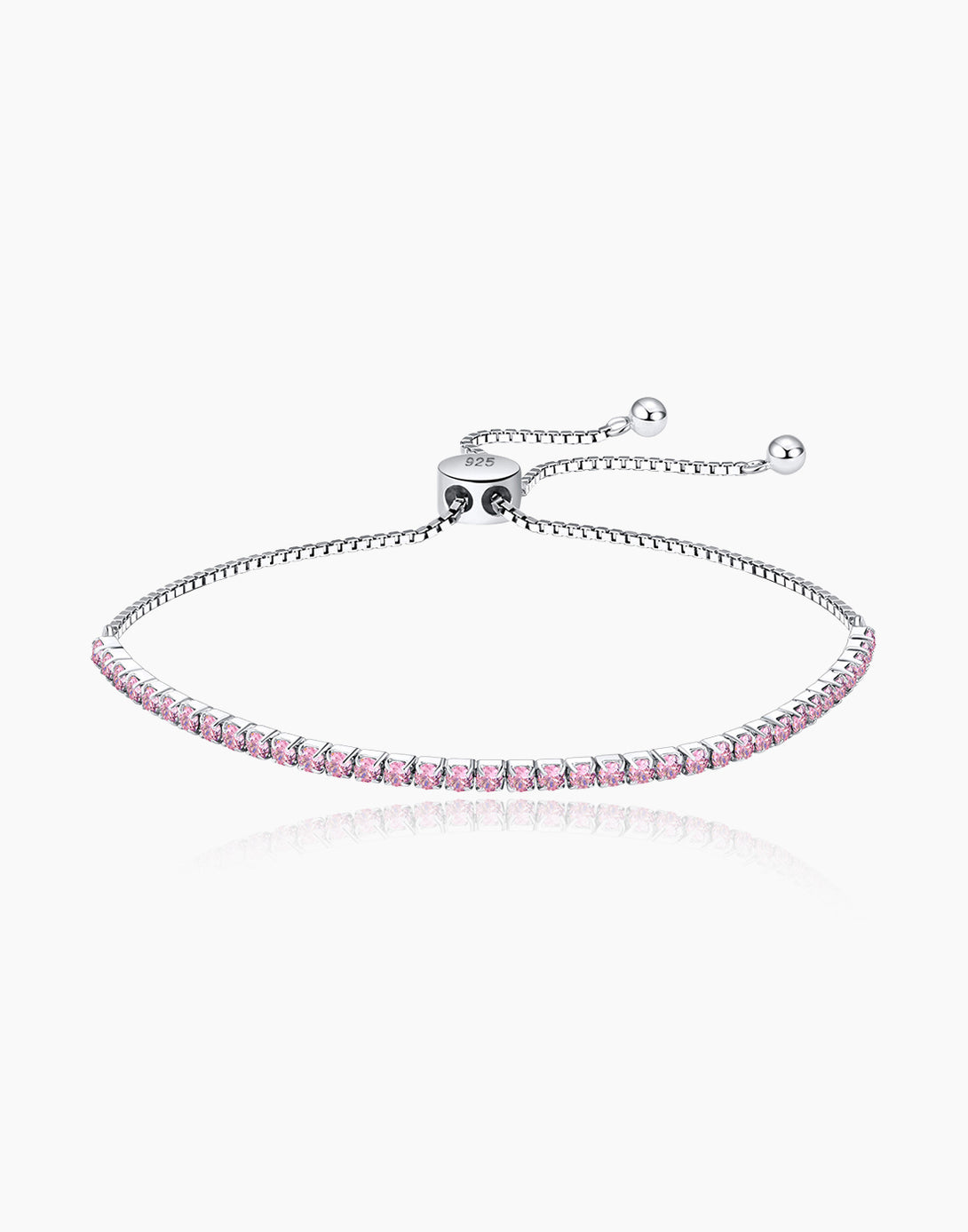 Pink Tennis Bracelet