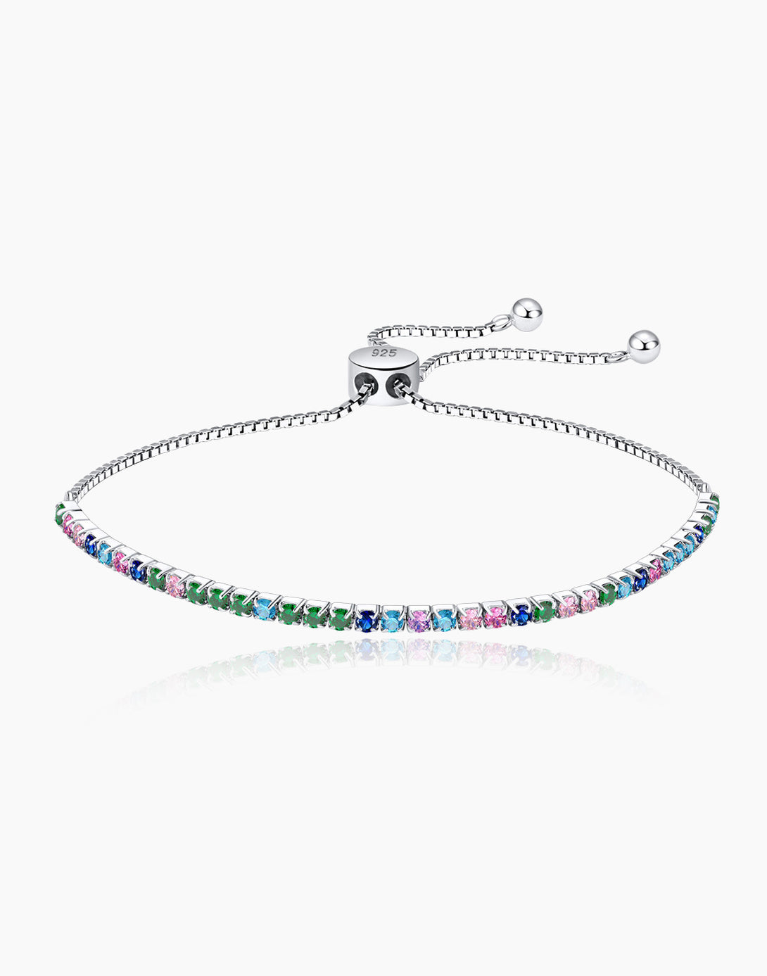 Rainbow Tennis Bracelet