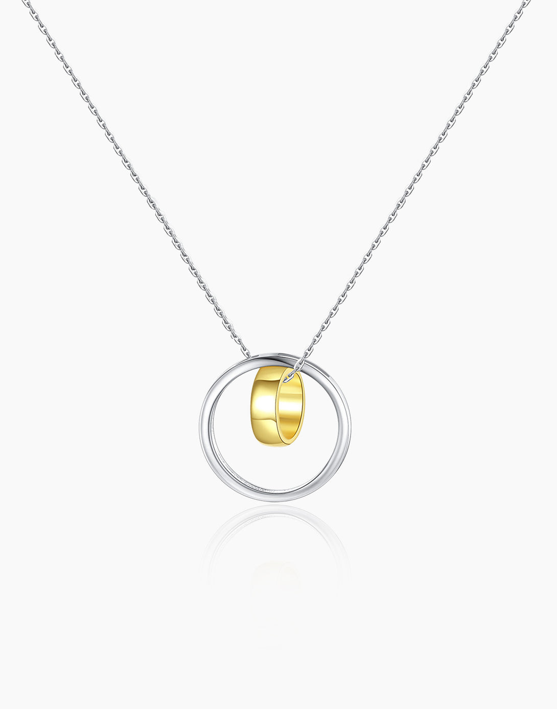 double circle necklace