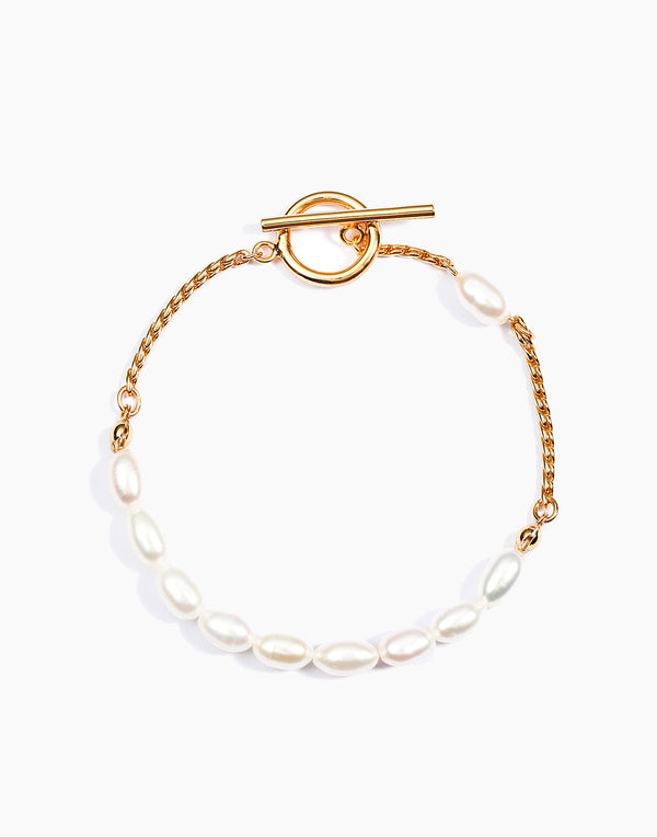 T-Bar Pearl Bracelet