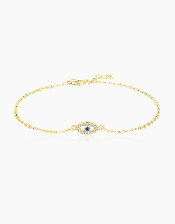 gold evil eye bracelet