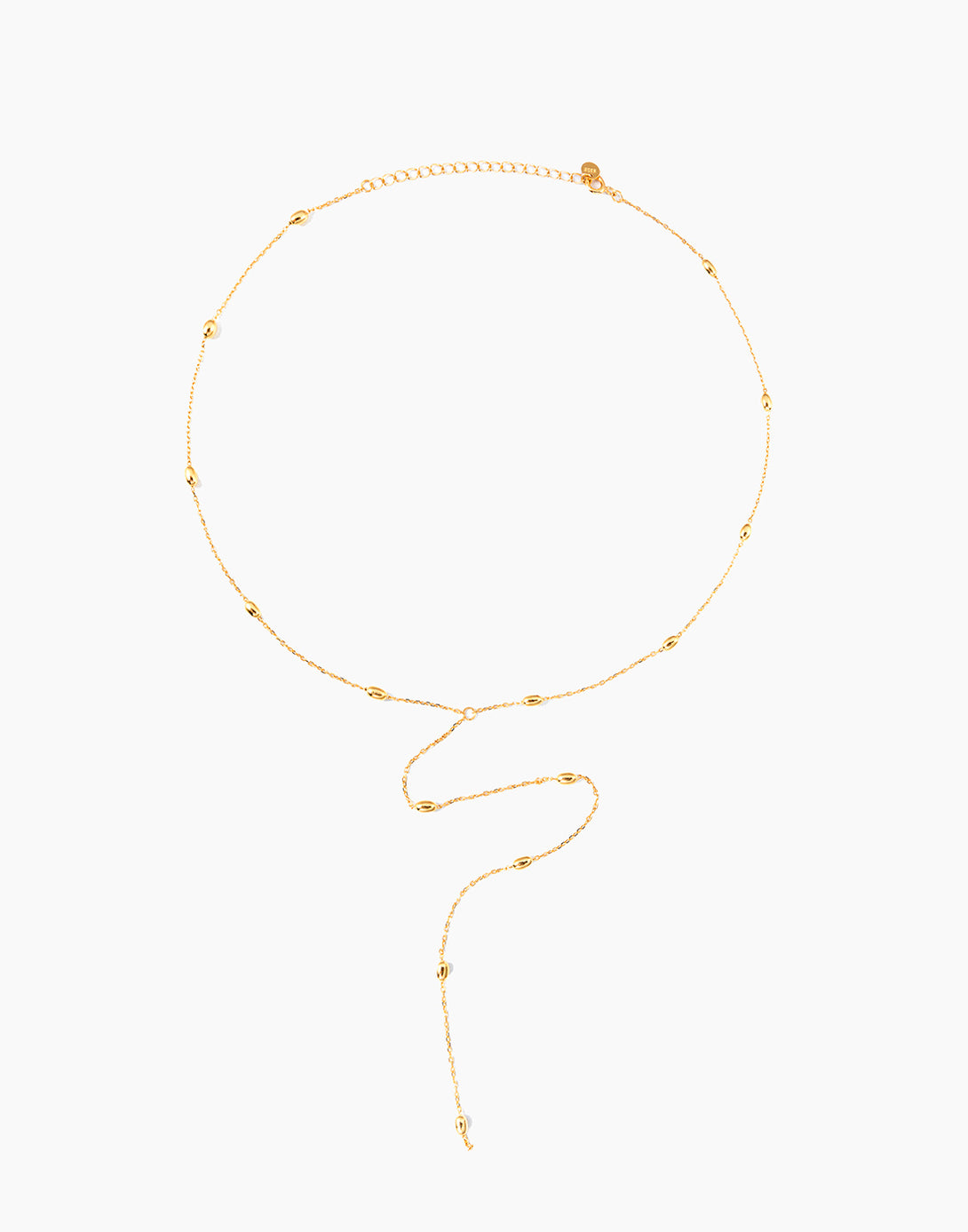 long gold necklace